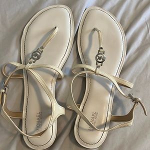 White Michael Kors sandals